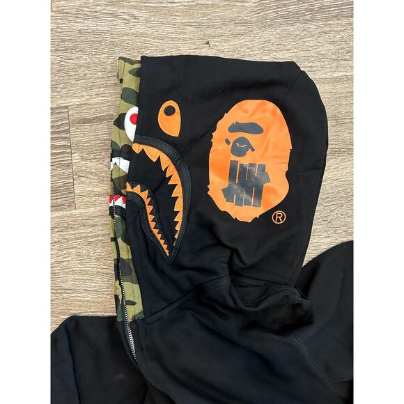 Orange Undefeated Bape Fullzip Jacket - Picture 3 of 4